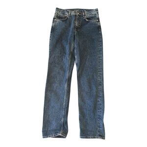 COS Jeans Slim Mid Rise Cropped Mid Wash Jeans 26
